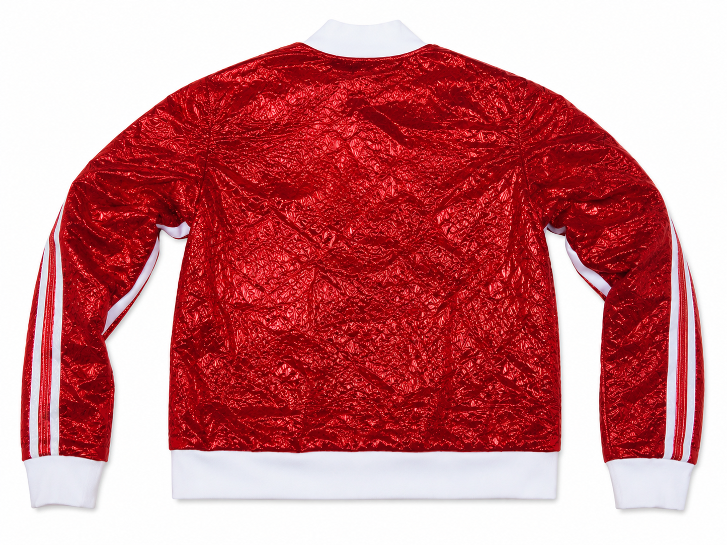 Quilted Foil Bomber Jacket