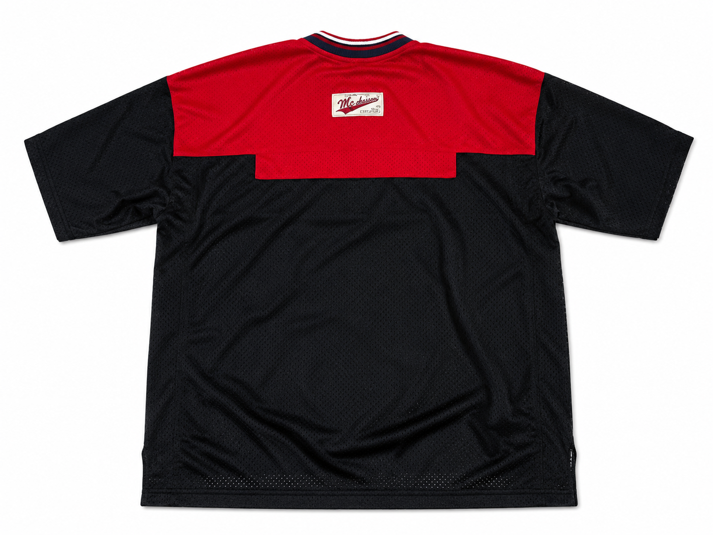 Layered Mesh Track Black T-Shirt