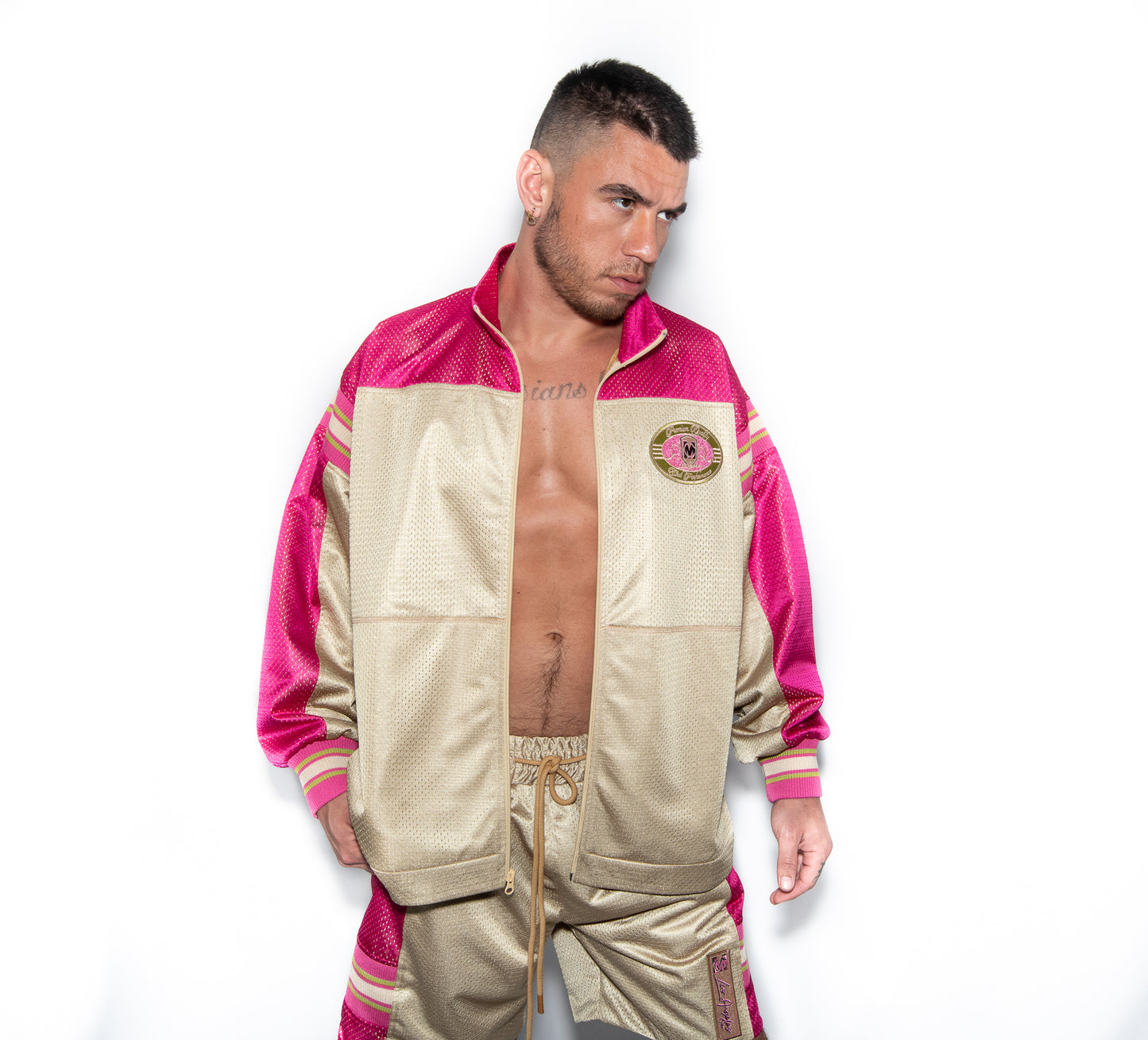 Layered Mesh Track Jacket
