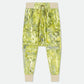 Drop crotch cargo baggy  velvet pants snake print