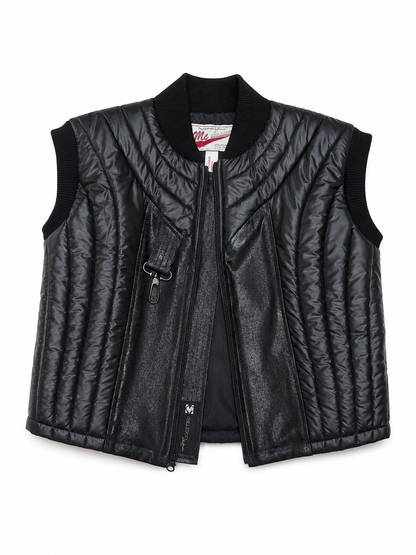 MC Chasson Custom Quilted Waxy Print Vest
