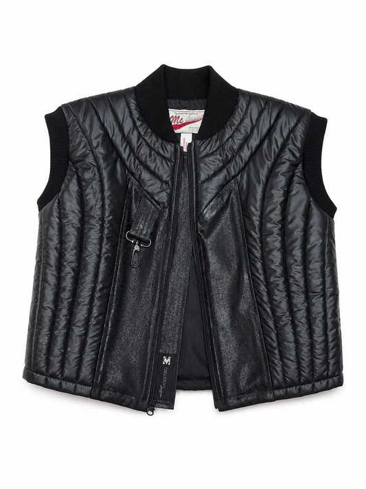 MC Chasson Custom Quilted Waxy Print Vest