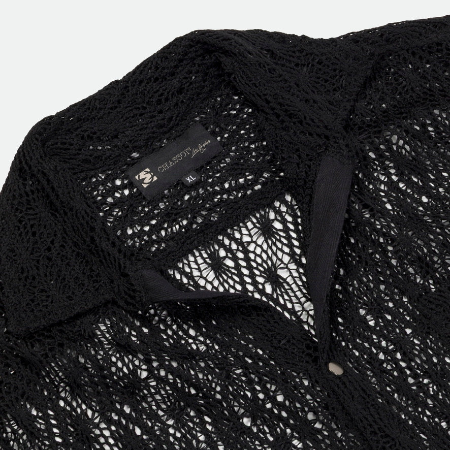 Short sleeve lace shirt