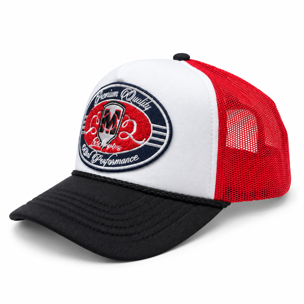 Signature Mesh Trucker Hat Tricolor