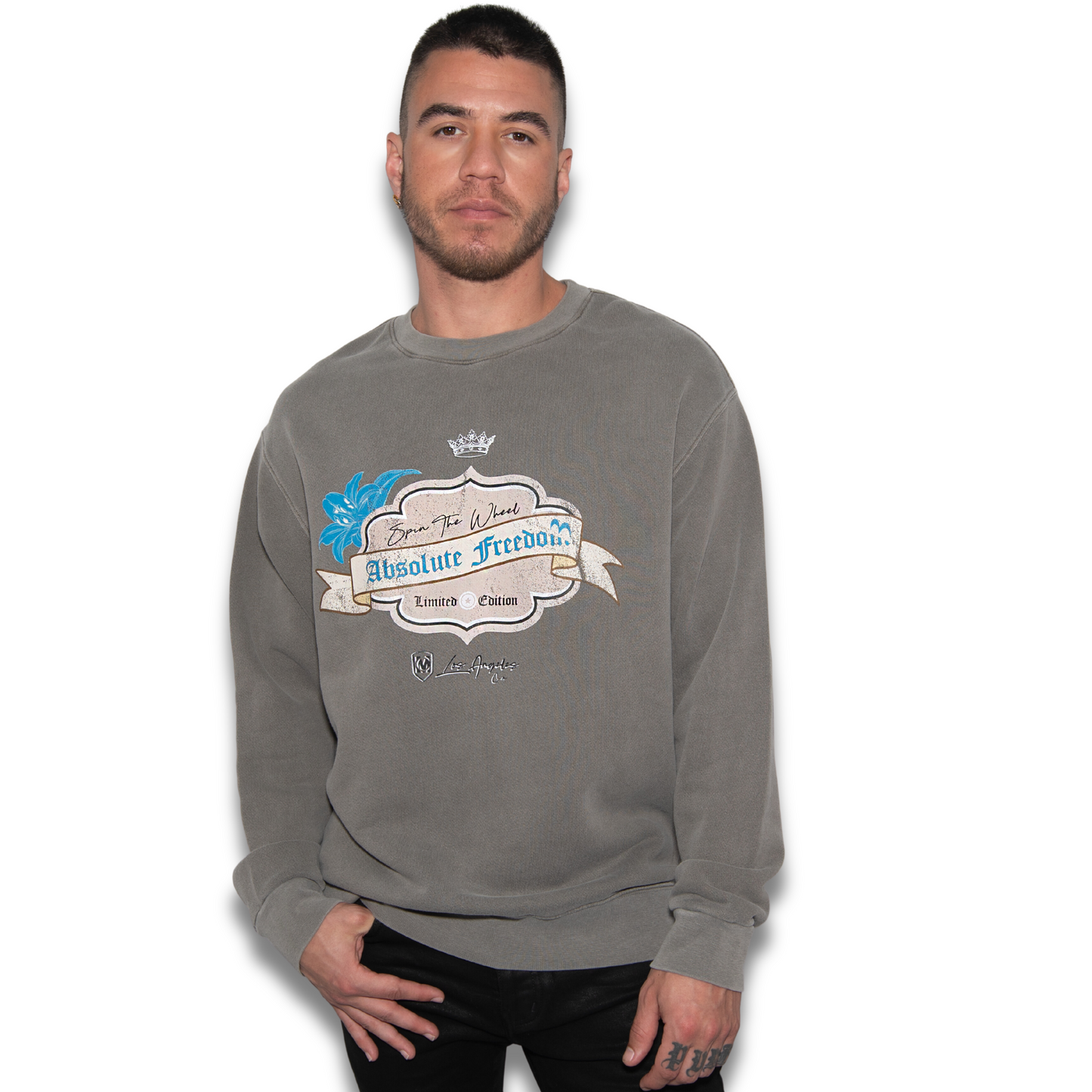 Crew Pullover Sweatshirt / Vintage Grey