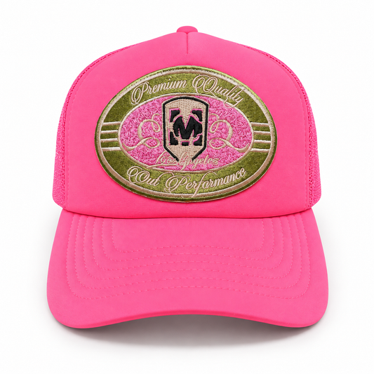 Signature Mesh Trucker Hat Pink