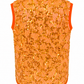 Electric Orange Sequin Knit Top
