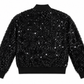 Midnight Sequin Bomber Jacket