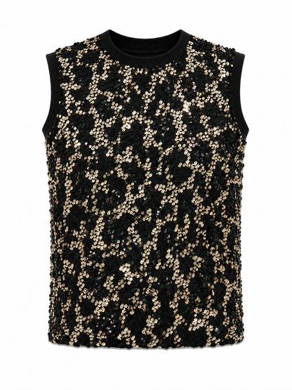Midnight Sequin Knit Top