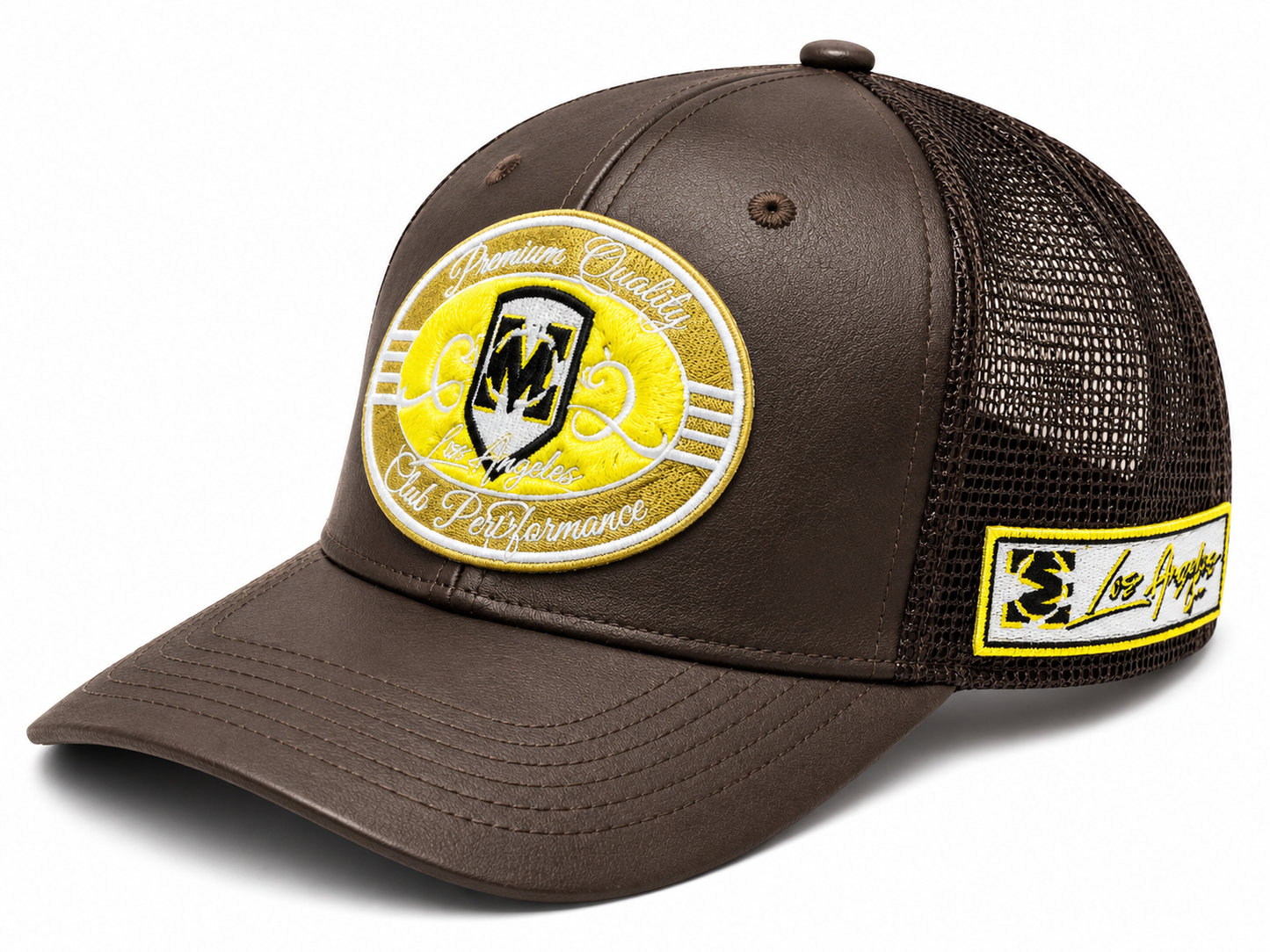 Vinyl Brown Trucker Hat