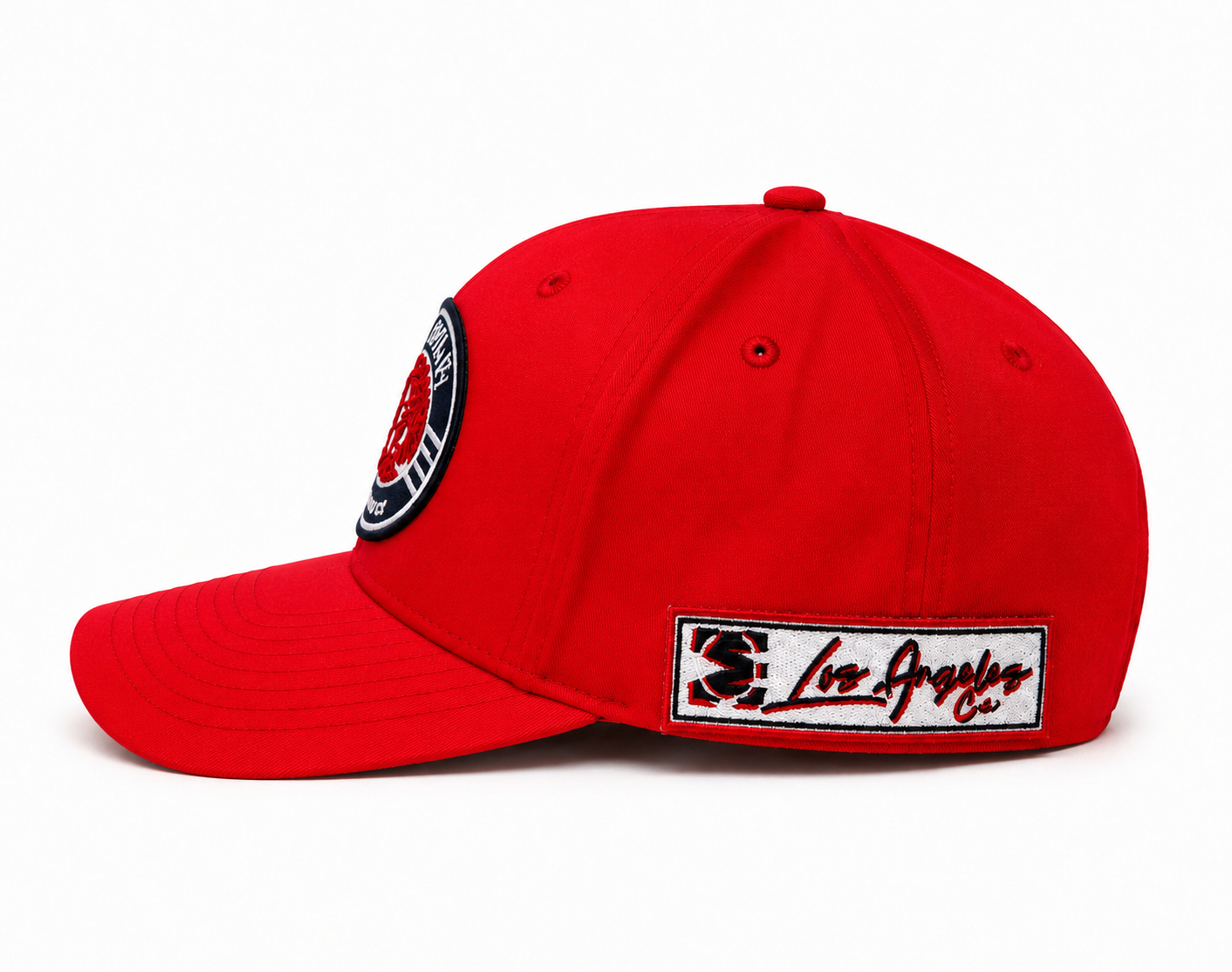 MC Logo Trucker Hat Bold Red