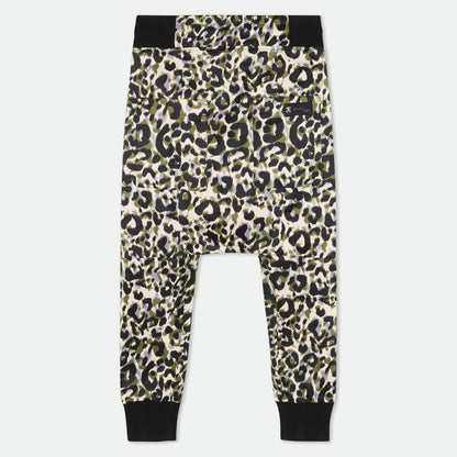 Animal Print Drop Crotch Cargo Baggy Pants