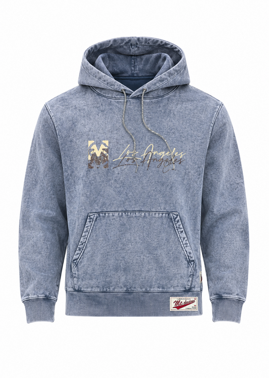 MC Vintage Hoodie Ice Blue
