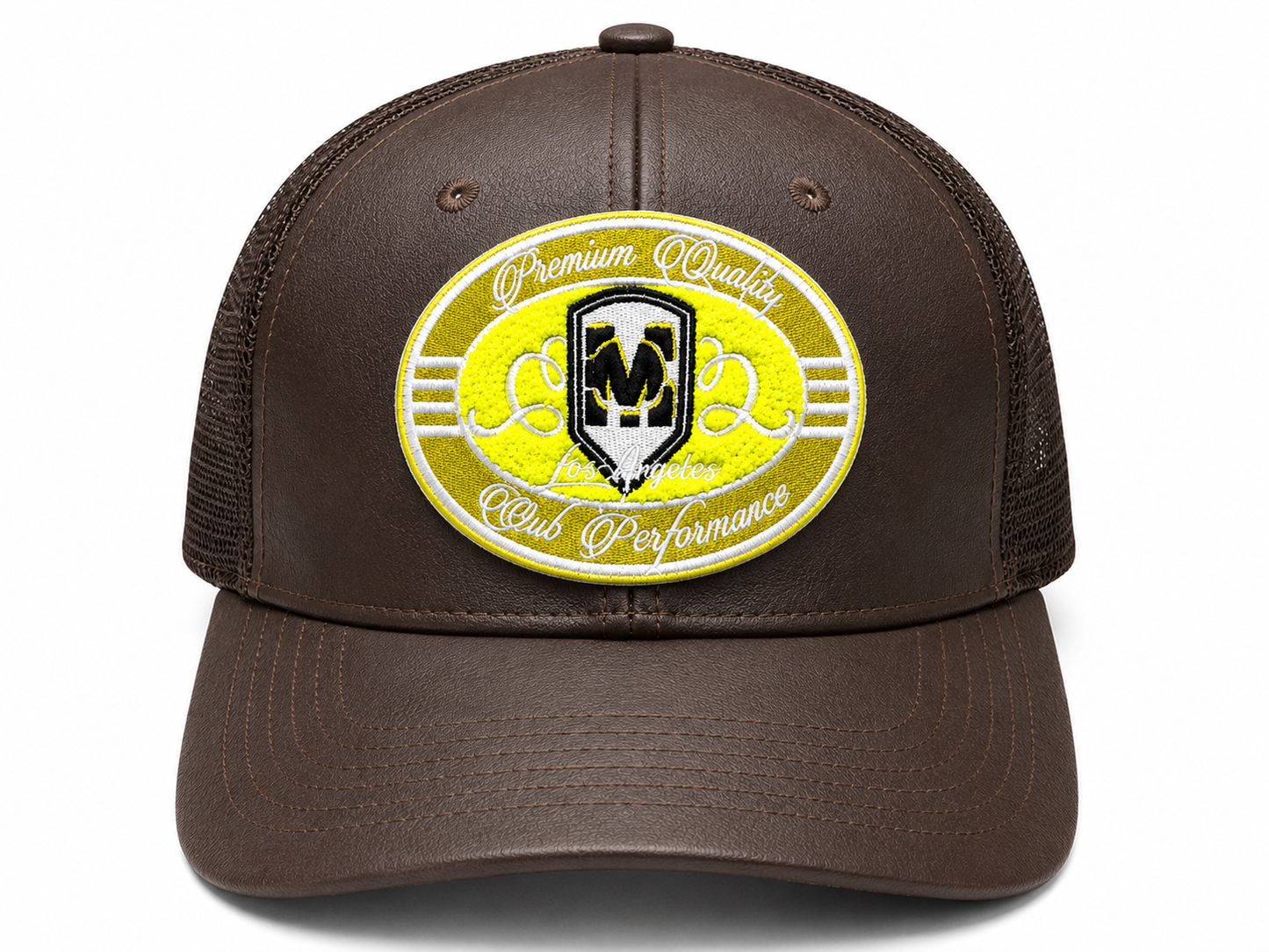 Vinyl Brown Trucker Hat