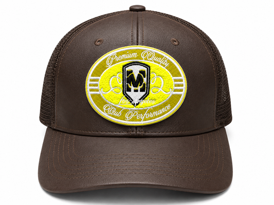 Vinyl Brown Trucker Hat