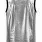 Liquid Silver Sleeveless Top