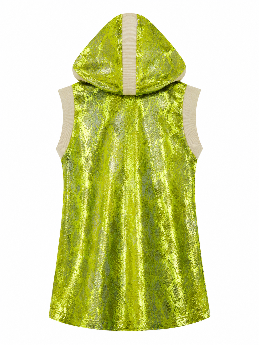Snake Print Hooded Vest