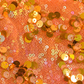 Electric Orange Sequin Bomber Jacket