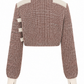 Modular Cropped Knit Sweater Jacket