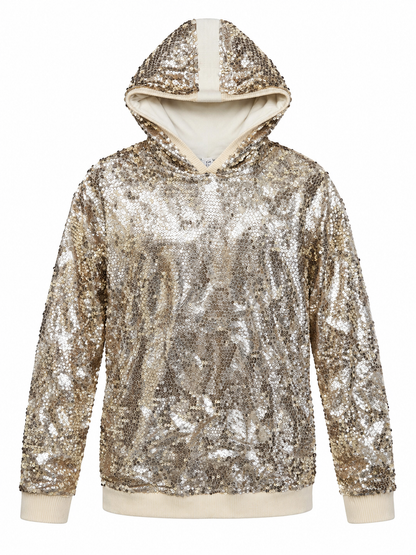 Gold Sequin Hoodie