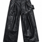 MC Chasson Custom Studded Wide-Leg Pants