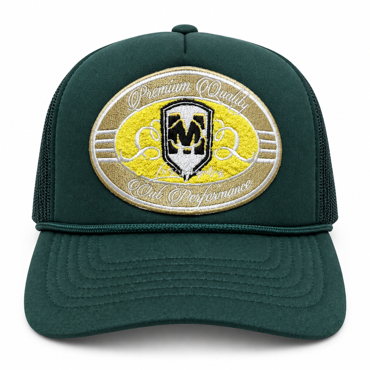 MC Signature Mesh Trucker Hat Forest Green