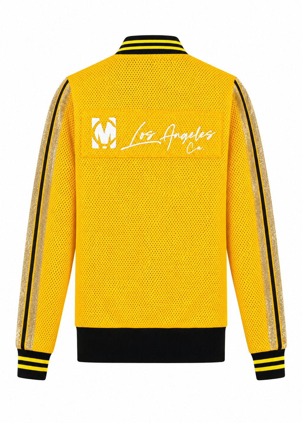 Apex Yellow Mesh Track Jacket