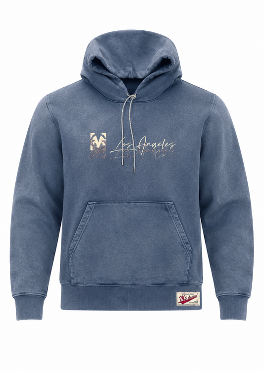 MC Vintage Hoodie Deep Ocean Blue
