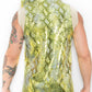 Snake Print Hooded Vest